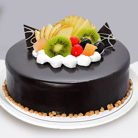 Chocolate Mixed Fruit Cake