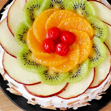 Creamy Almond Mix Fruit Cake