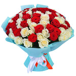 50 Premium Mix Roses Bouquet 1