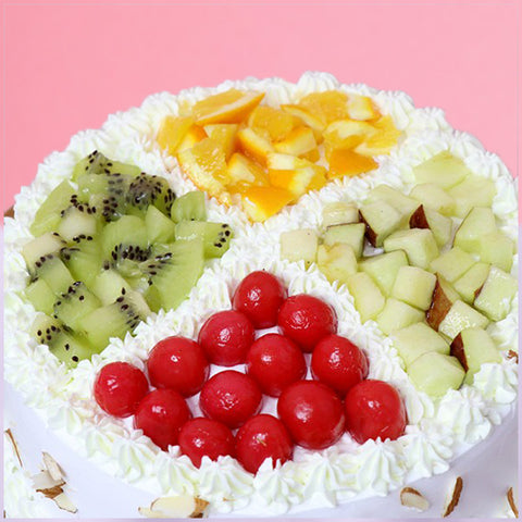 Fruity White Delight Cake