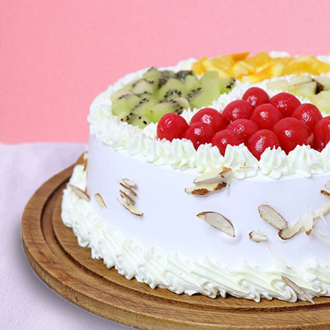 Fruity White Delight Cake