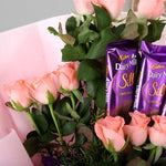 Pink Rose With Dairy Silk Chocolate