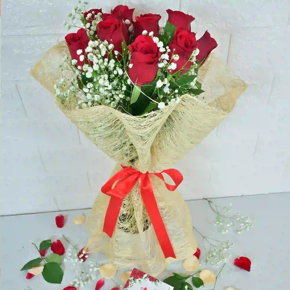 Classic Red Roses Bouquet3