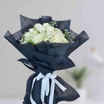 Beauty Of Black & White Roses