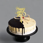 Choco Vanilla Twist New Year Cake