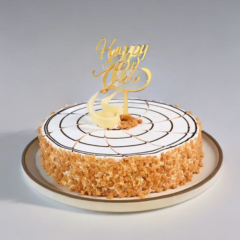 New Year Special Swirl Butterscotch cake