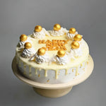 Melted Snow Vanilla Cake