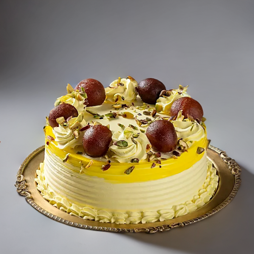 Gulab Jamun Cake