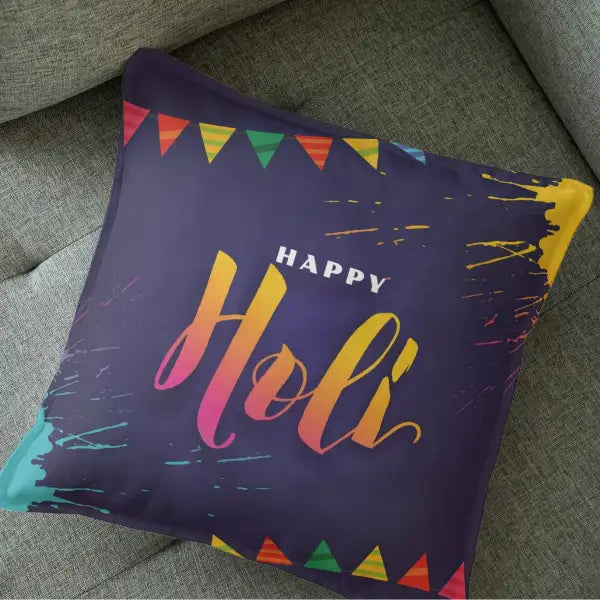 Happy Holi Cushion