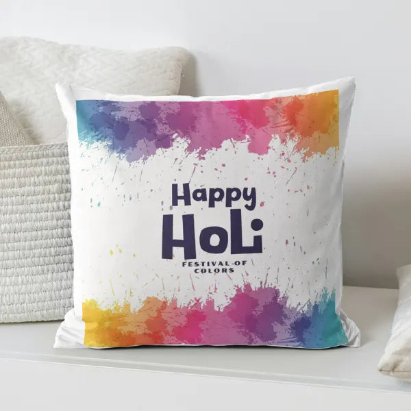Happy Holi Cushion