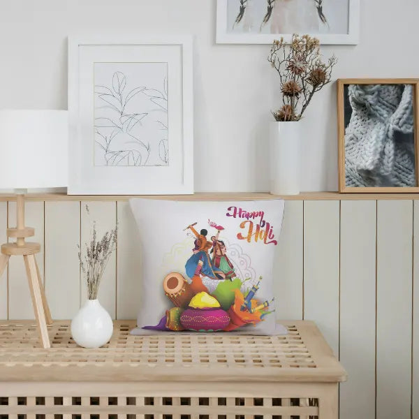 Happy Holi Cushion