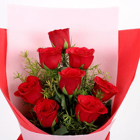 Enchanting Dreams - Red Rose Hand Bouquet