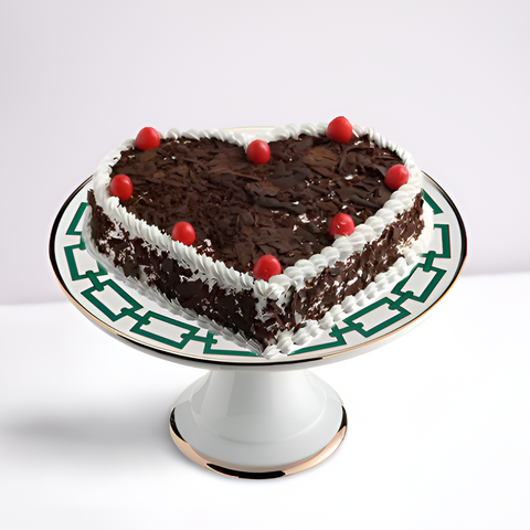 Premium Heart Black Forest Cake