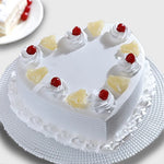 Lovely Heart ShapedPineapple Cake