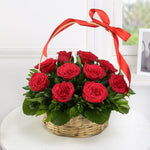 Red Roses Festival Basket