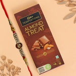 Crystal Rakhi With Temptations Almond Treat Chocolate