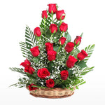 Magnificent Red Roses Basket