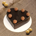 Chocolaty Heart Ferrero Rocher Cake