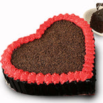 Enchanting Love Chocolate Heart Cake