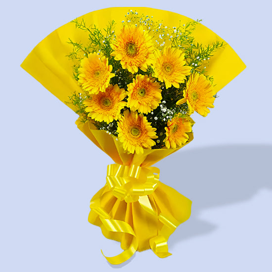 Beautiful Yellow Gerbera Bouquet1