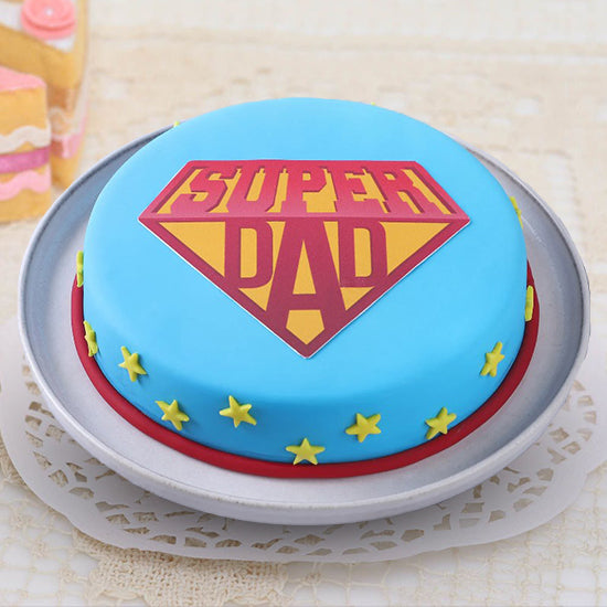 Super Dad Fondant Cake