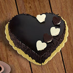 Chocolate-Dipped Heart Cake