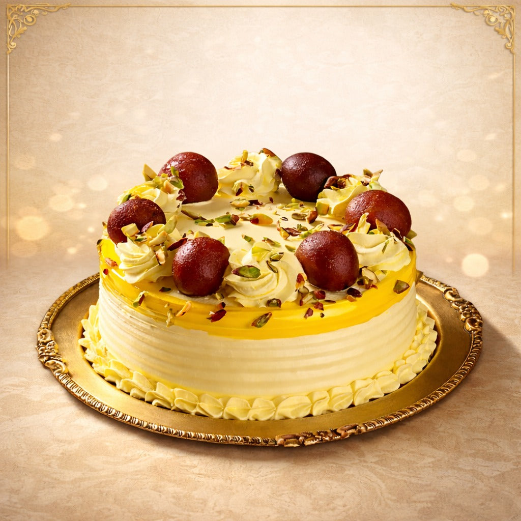 Gulab Jamun Cake