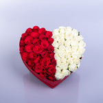 Crimson & Ivory Heart