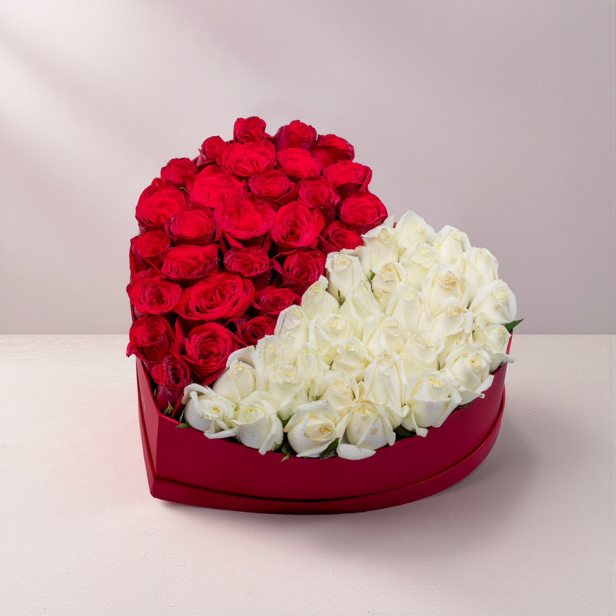 Crimson & Ivory Heart