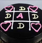 DAD Tik-Tak-Toe Chocolate Cake