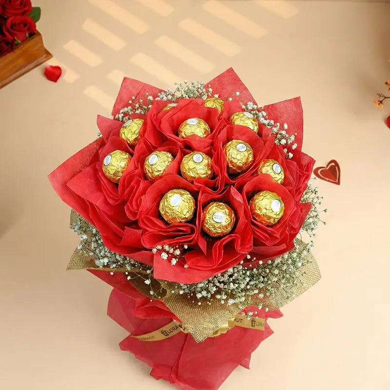 Sweet Romance Ferrero Bouquet