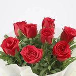 Crimson Elegance 10-Roses Bouquet