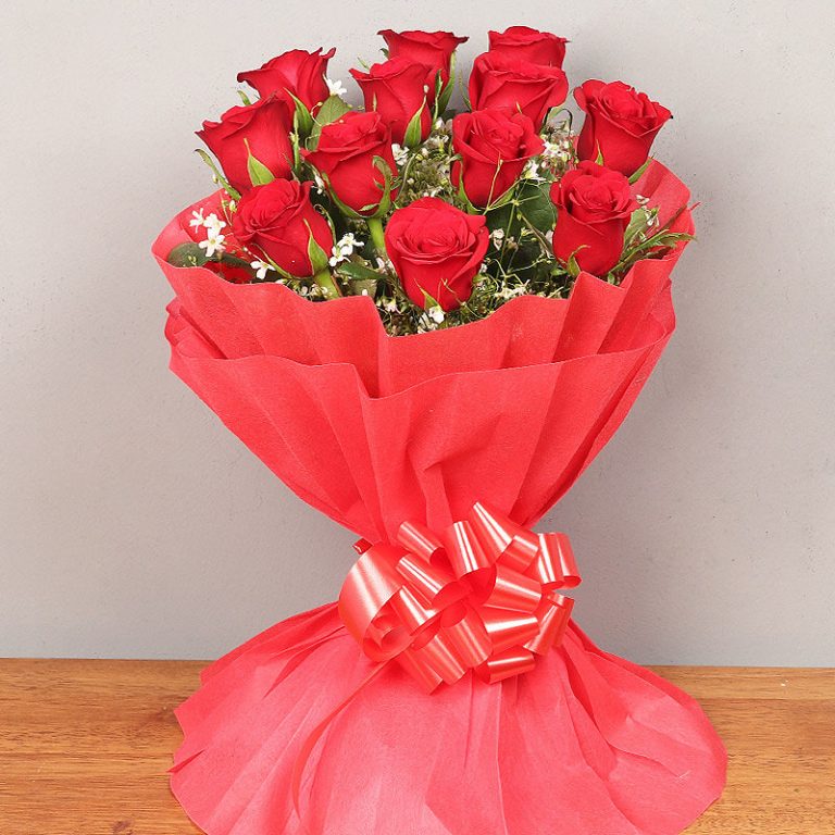 Romantic Red Roses Bouquet