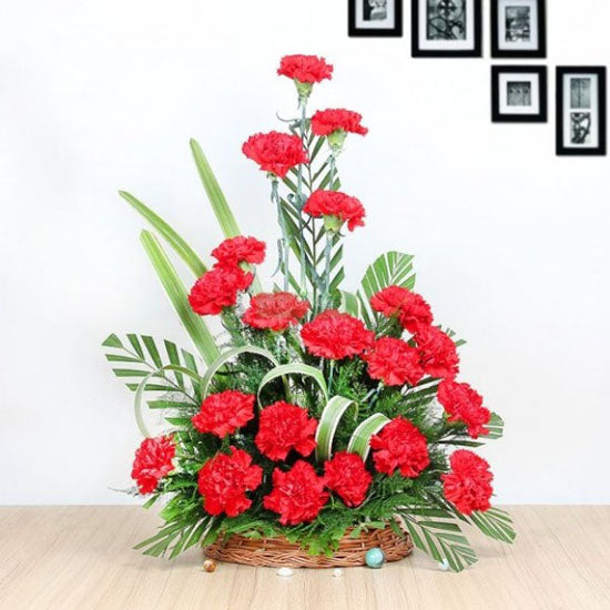 Carnation Charm Basket