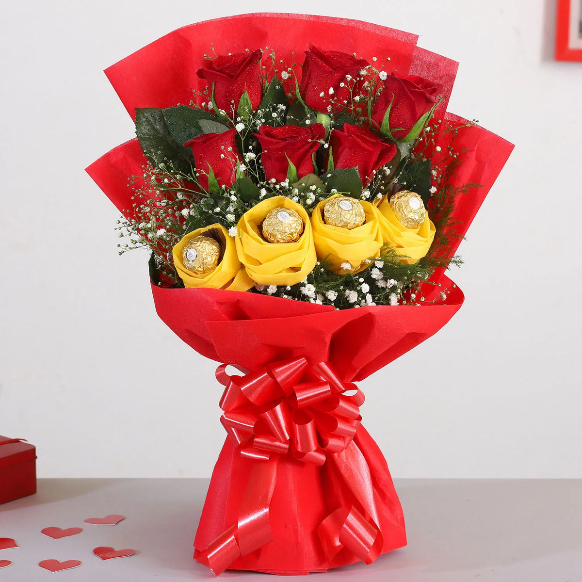 Red Rose & Ferrero Rocher