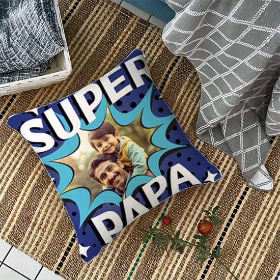 Supper Pappa Personalized Cushion