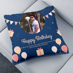 Personalize Happy Birthday Cushion