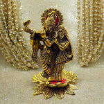 Radha Krishna Metal Statue